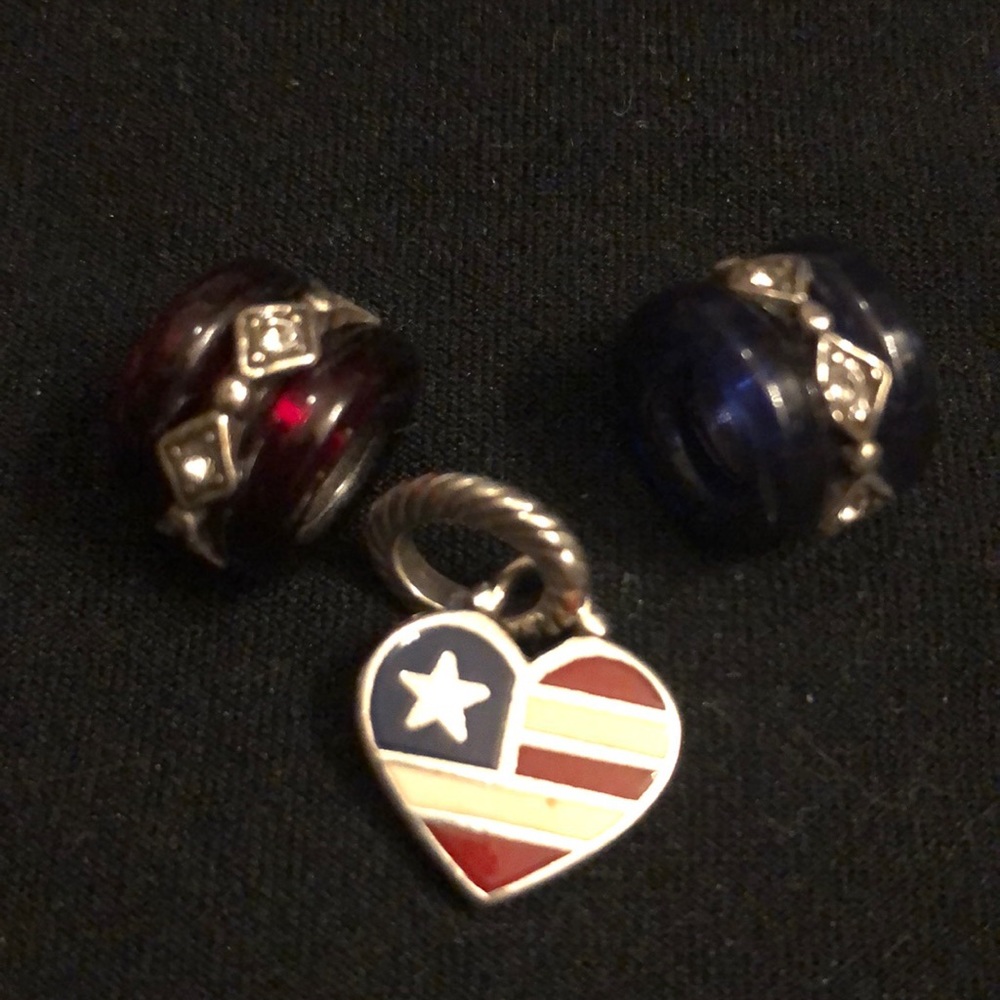 Brighton Charms- Red, White. & Blue set of 3